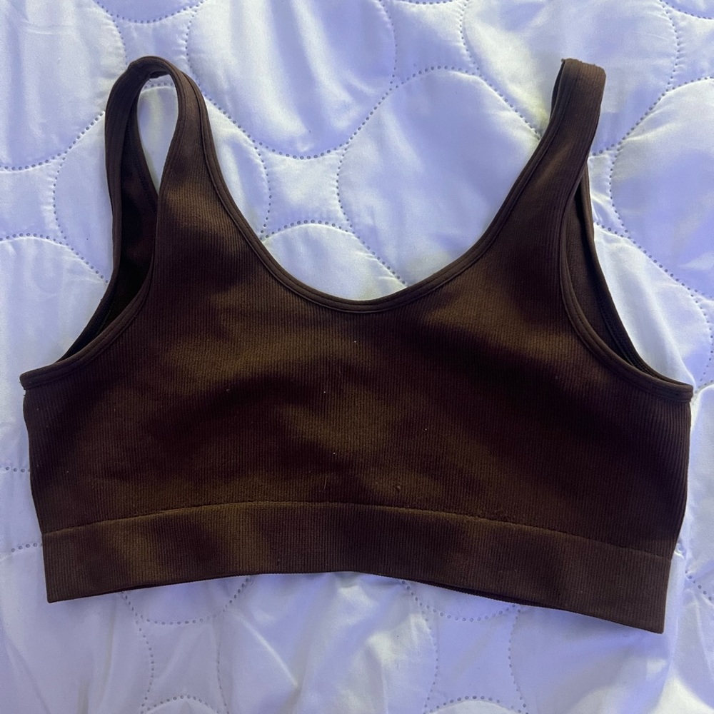 brown reversible tank top